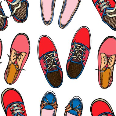 Spor ayakkabı ile Seamless Modeli