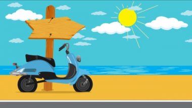 Deniz kenarında tatil yaz