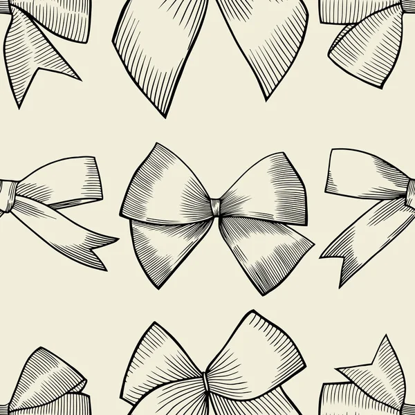 Vzor bezešvé s kravata a motýlek — Stockový vektor