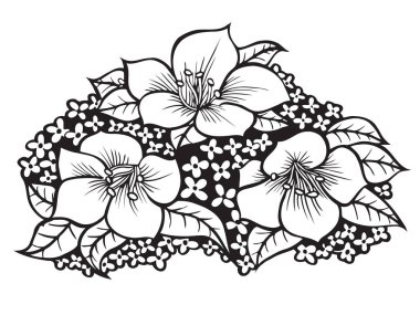 çizim çiçek şekil.