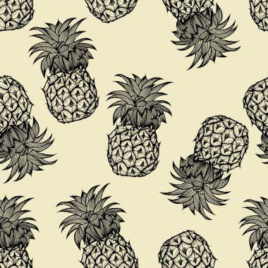 ananas el çizilmiş kroki