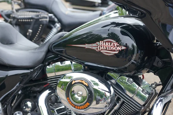 Detalhe de perto da motocicleta — Fotografia de Stock