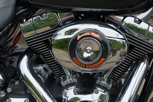 Close-up detail van motorfiets — Stockfoto
