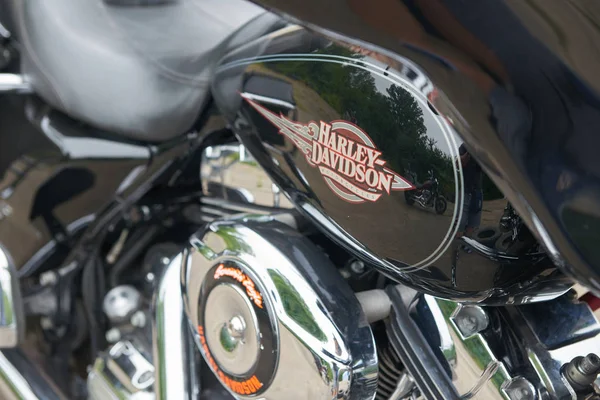 Close-up detail van motorfiets — Stockfoto