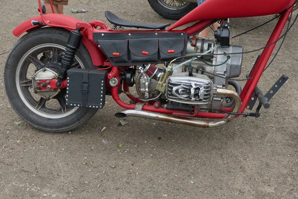 빨간 오토바이 부품 — 스톡 사진