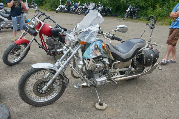 Várias motocicletas retro — Fotografia de Stock