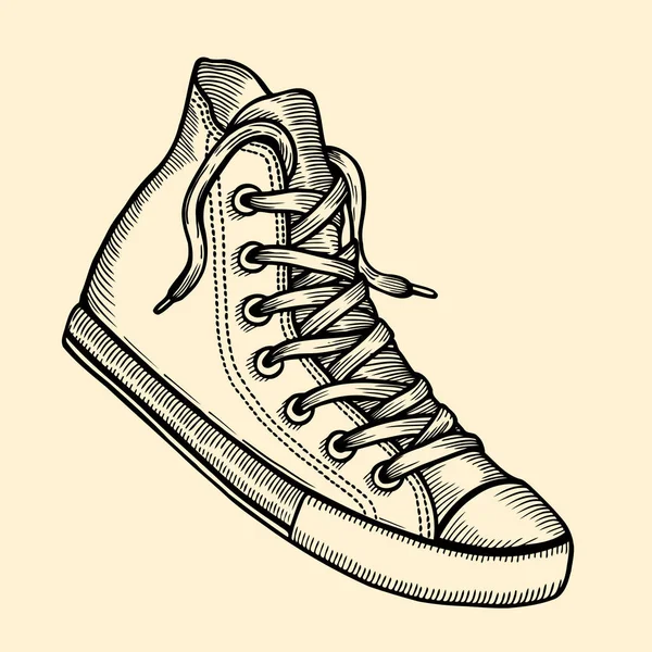 Ilustracja z sneakers. — Wektor stockowy