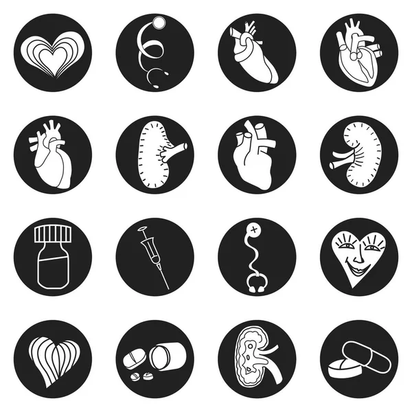 Set of medical icons. — Stock Vector