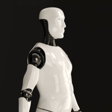 Şık yakışıklı cyborg