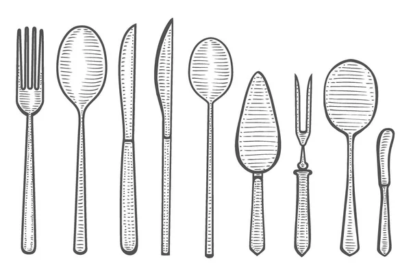 Cutlery vector illustration — Stock Vector