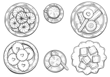 Oriental tatlı vektör