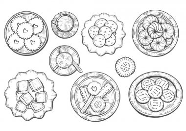 Oriental tatlı vektör