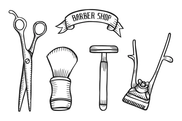 Barber shop sada vektor — Stockový vektor