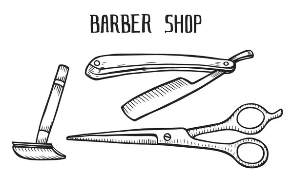 Barber shop σετ διάνυσμα — Διανυσματικό Αρχείο