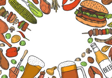 ızgara menü tasarım şablonu.