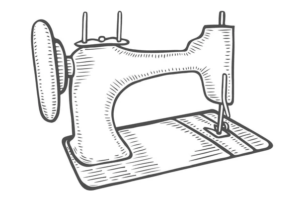Винтажная швейная машина — стоковый вектор