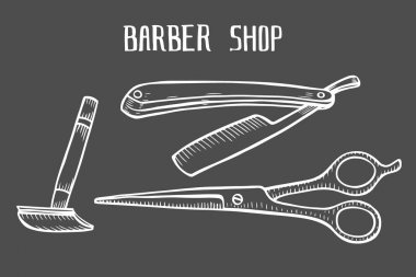 Kuaför Dükkanı set vektör