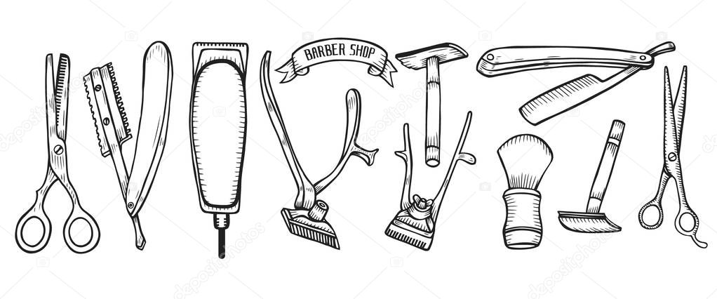 Barber shop illustration