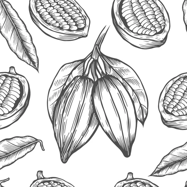 Illustrazione dell'albero di cacao vettoriale — Vettoriale Stock