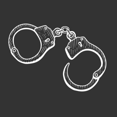 Elle çizilmiş kelepçe