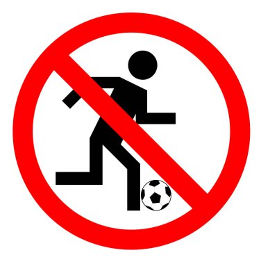  Oyun ya da futbol iz yok, vektör çizim