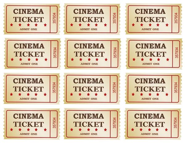 Cinema tickets - achtergrond, vector, EPS-10 — Stockvector