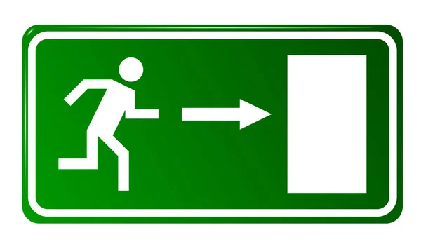 Emergency exit door — Stock Vector