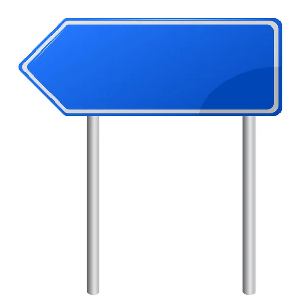 Lege blauwe verkeersbord — Stockvector
