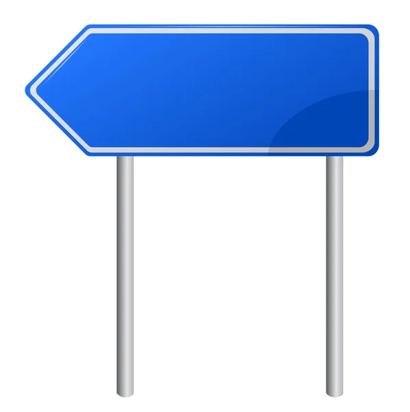 Blank Blue Road Sign — Stock Vector