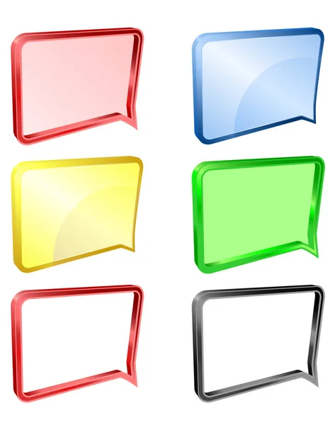 Meddelande eller anmälan ikon vektor, med bakgrund och utan 3d — Stock vektor