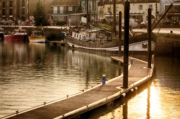 Norfolk porto di pesca del Regno Unito all'alba — Foto Stock