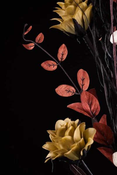 Flowers arrangement with black background Stock Image