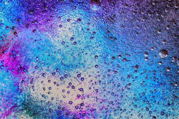 아래 핑크와 블루 컬러와 냉동된 얼음 배경 — 스톡 사진