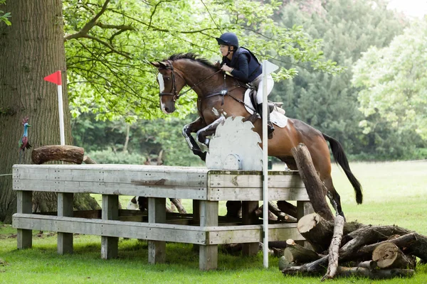 Houghton nemzetközi ló vizsgálatok Courtney romcke lovaglás rendeltetési — Stock Fotó