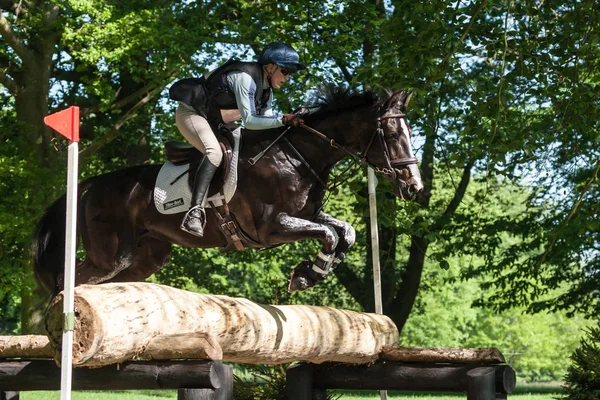 Houghton internacional cavalo ensaios Izzy Laurence equitação Whitney — Fotografia de Stock