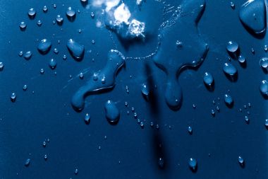 Beautiful water splashes viewed from above clipart