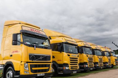 Mükemmel Dhl kamyonlara Truckfest hattı