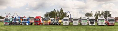 Truck lineup at Truckfest 2017 UK clipart