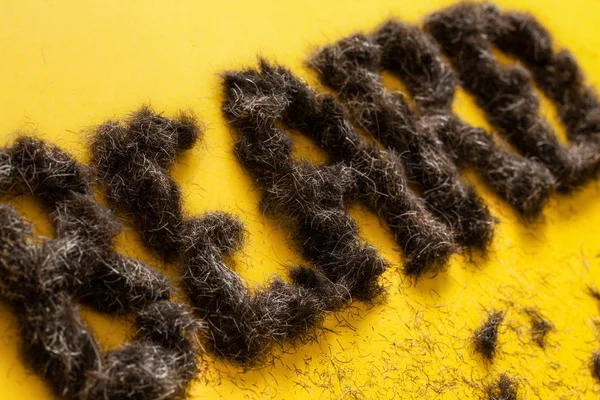 Szakáll szó készült igazi szakállas paszomány — Stock Fotó