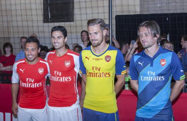 Santi Cazorla, Mikel Arteta, Aaron Ramsey, Tomas Rosicky