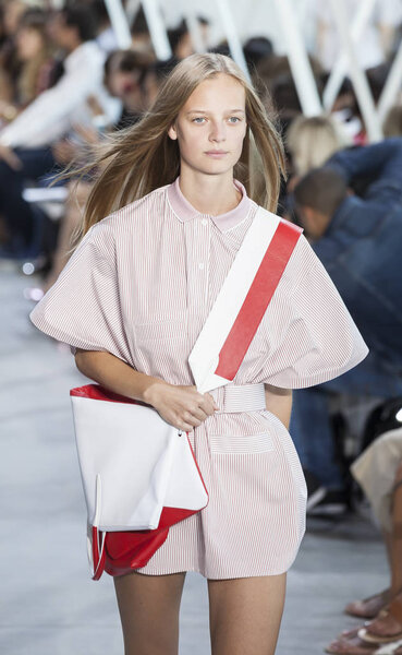 model at Lacoste fasion show