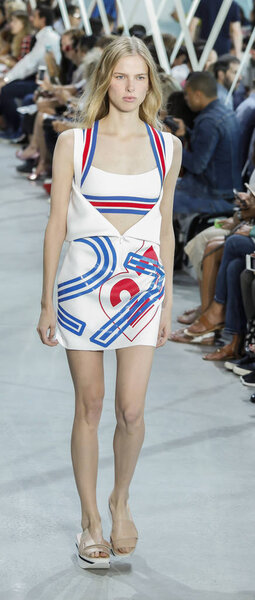 model at Lacoste fasion show