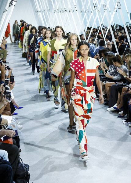models at Lacoste fasion show