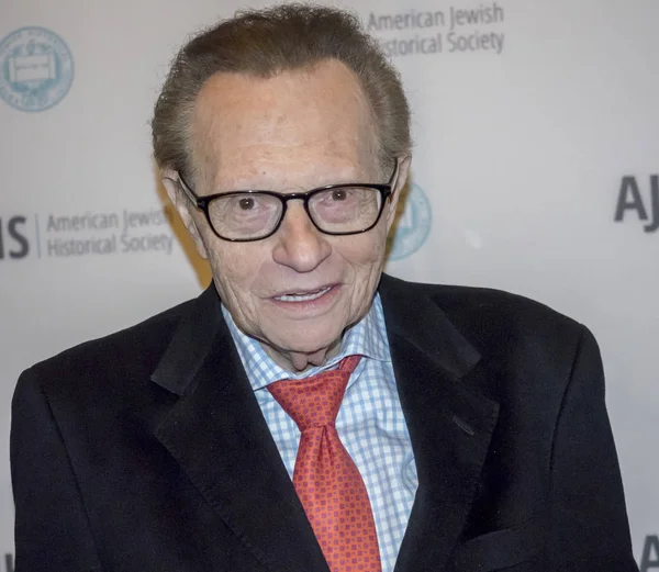 Presentador de televisión Larry King — Foto de Stock