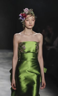Marchesa collection runway show clipart