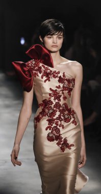 Marchesa collection runway show clipart