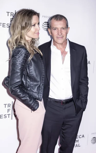 Nicole Kimpel y Antonio Banderas — Foto de Stock