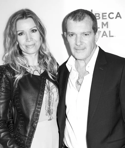 Nicole Kimpel y Antonio Banderas — Foto de Stock