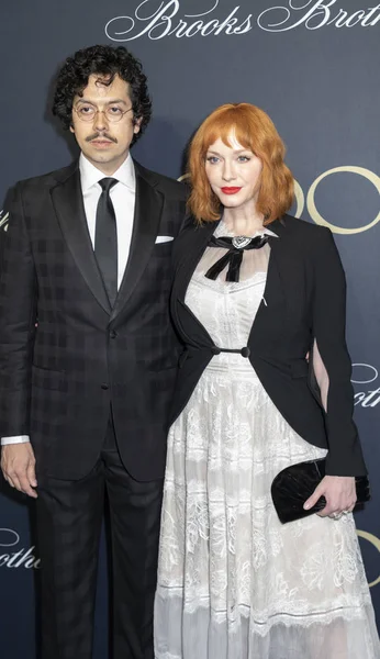 Los actores Geoffrey Arend y Christina Hendricks — Foto de Stock