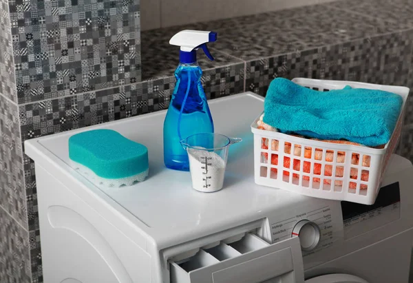 Çamaşırhane toz yıkama — Stok fotoğraf